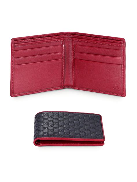 gucci red wallet men|micro guccissima wallet.